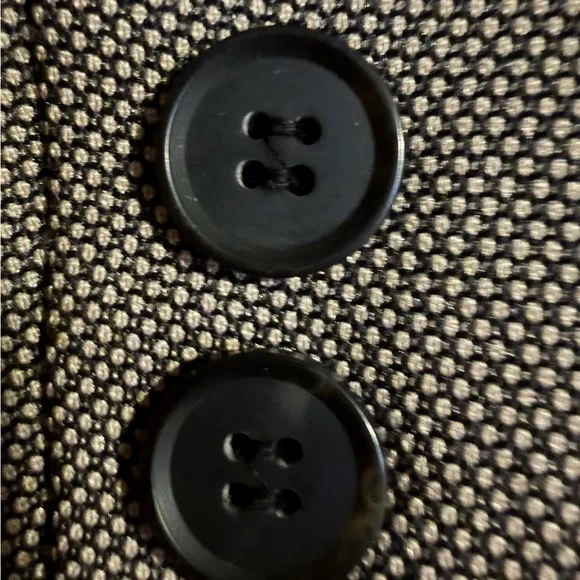 Kasper 2 Piece Tan & Black Print Pant Suit Women Size 14 Business Classic - Picture 8 of 12